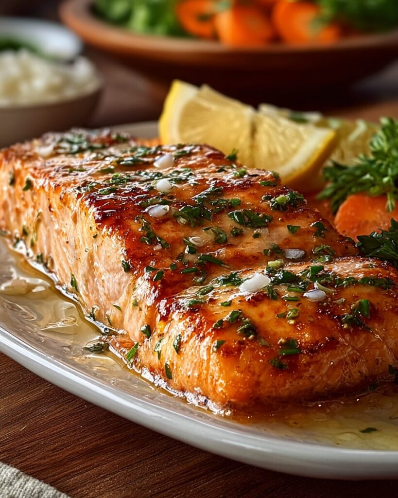 Texas Roadhouse Style Baked Salmon