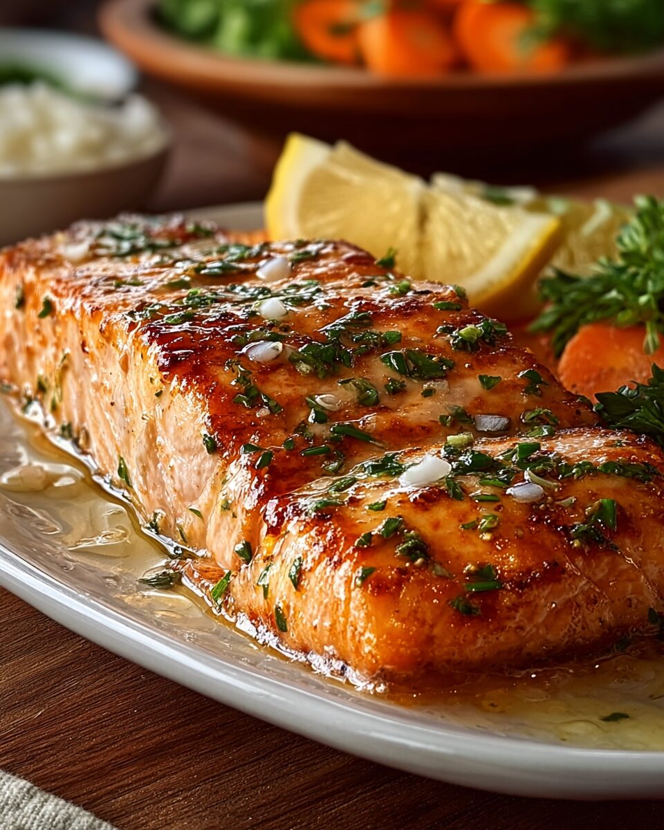 Texas Roadhouse Style Baked Salmon