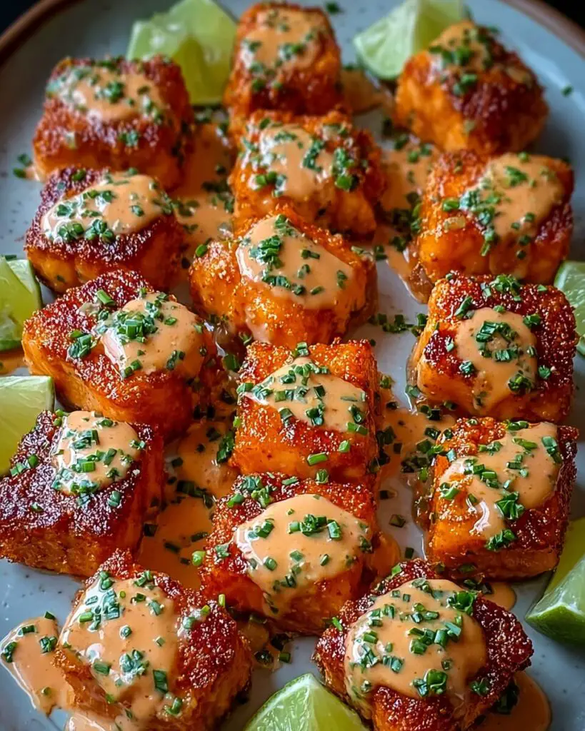Crispy Bang Bang Salmon Bites