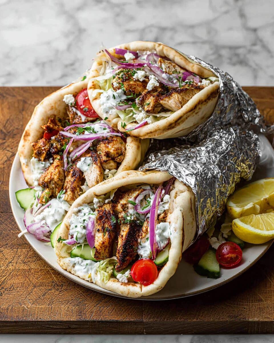 Mediterranean Chicken Gyros