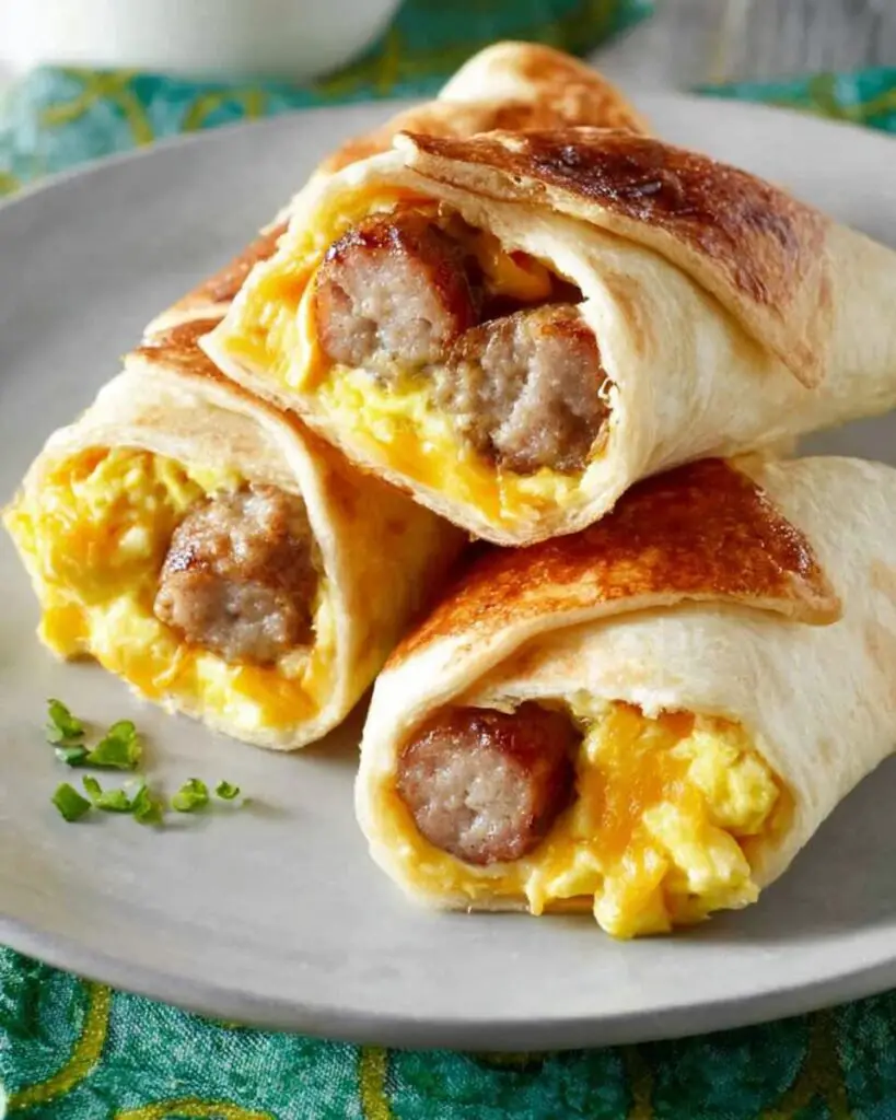 Sausage, Egg, and Cheese Breakfast Roll-Ups