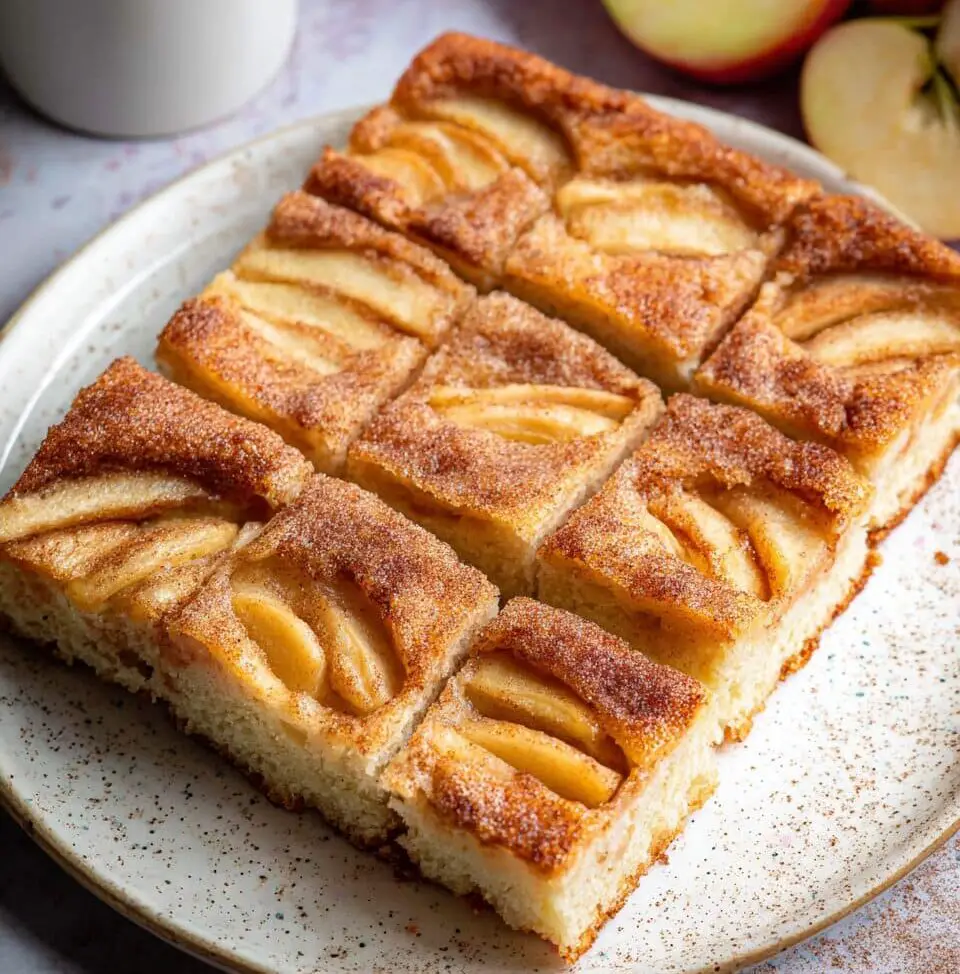 Easy Apple Cinnamon Sheet Cake