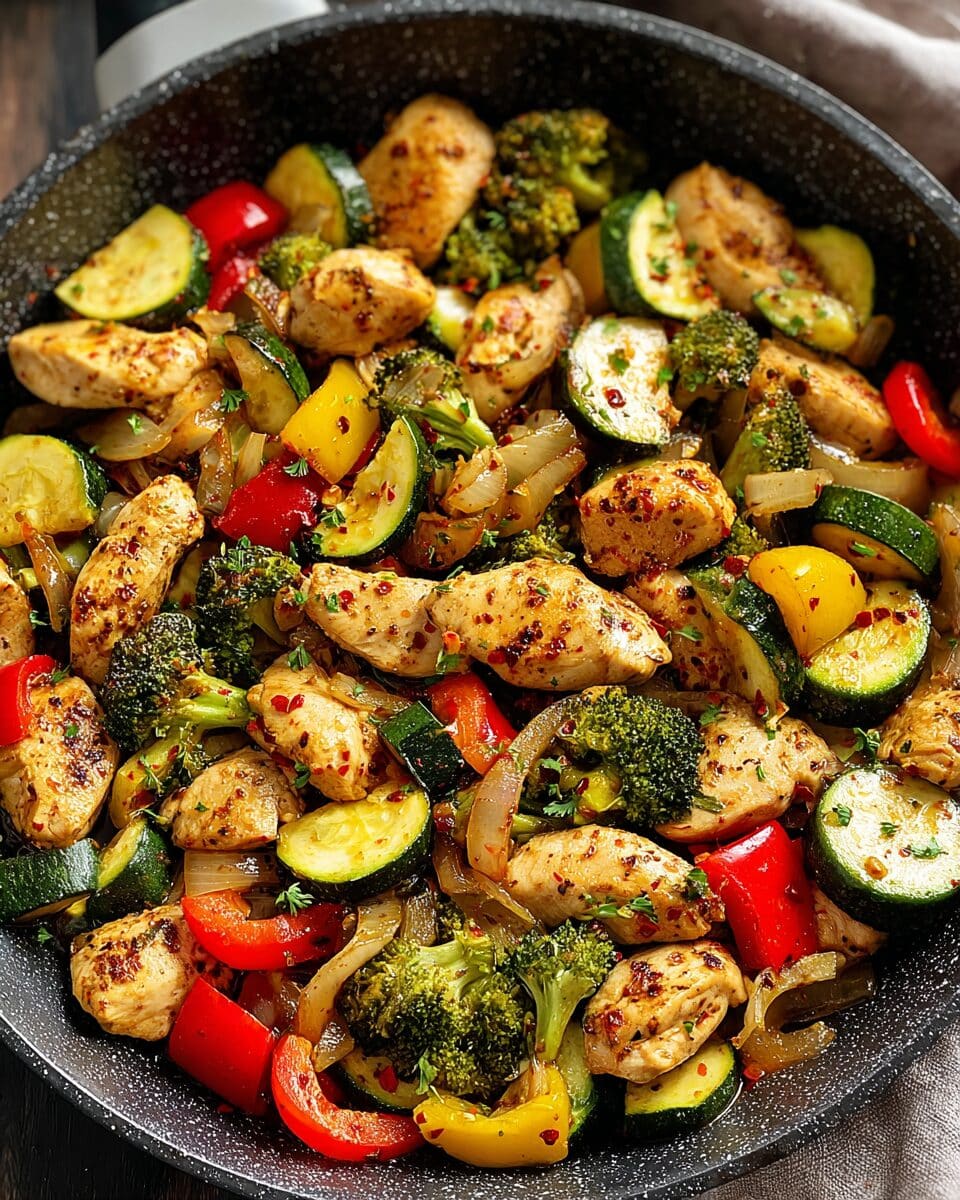 Chicken Veggie Skillet Delight