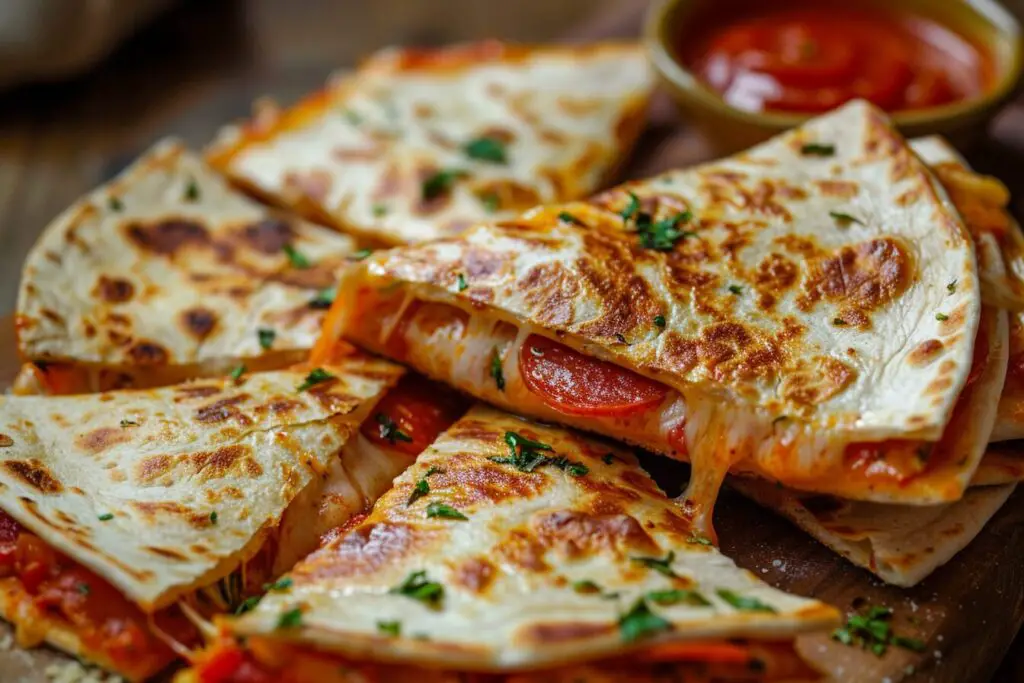 Pepperoni Pizza Quesadilla