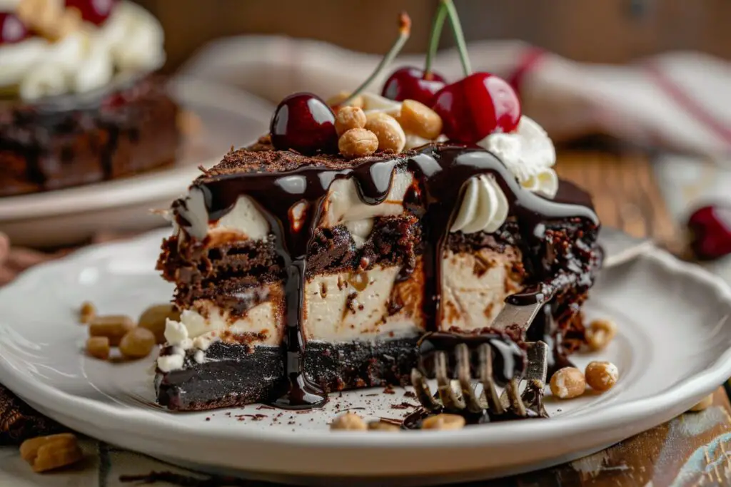 Ultimate Hot Fudge Sundae Brownie Cheesecake