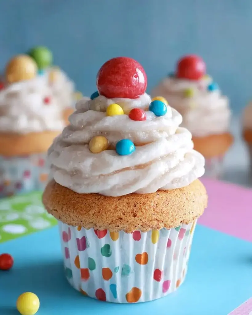 Apple Gumball Cupcakes