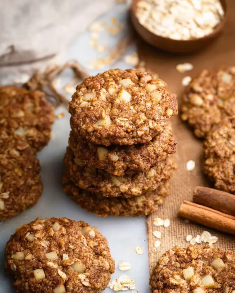 Apple Pie Oatmeal Breakfast Cookies