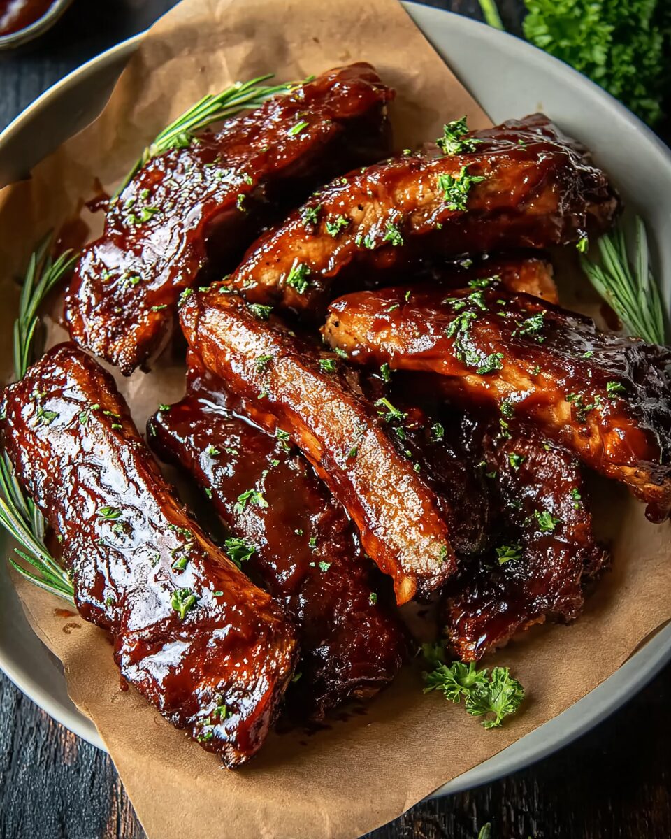 Oven Baked BBQ Boneless Country Style Pork Ribs