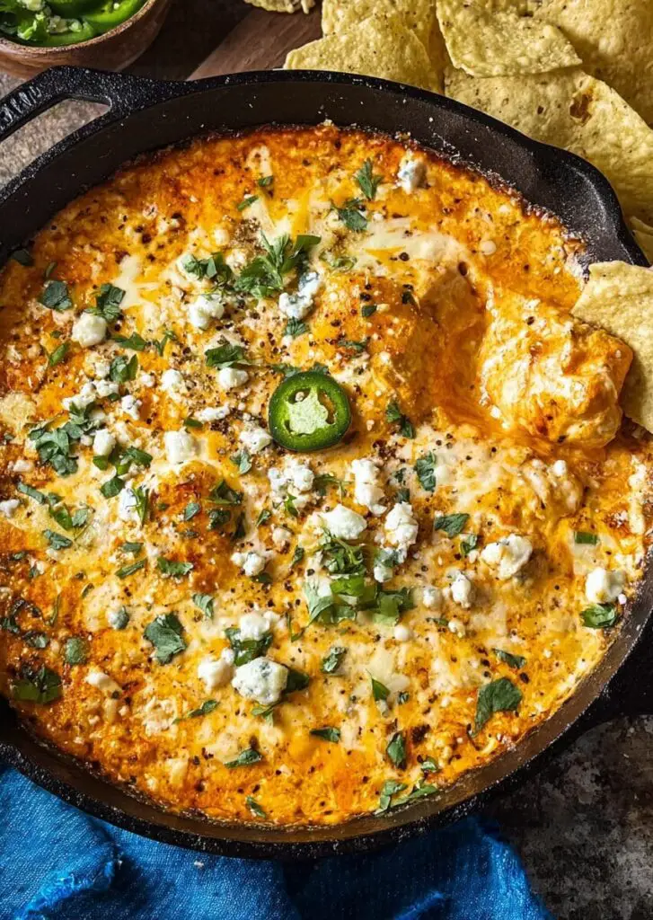 Spicy Creamy Buffalo Chicken Dip