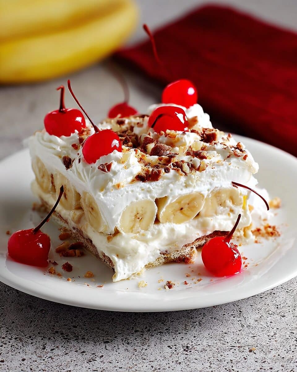 No-Bake Banana Split Cake