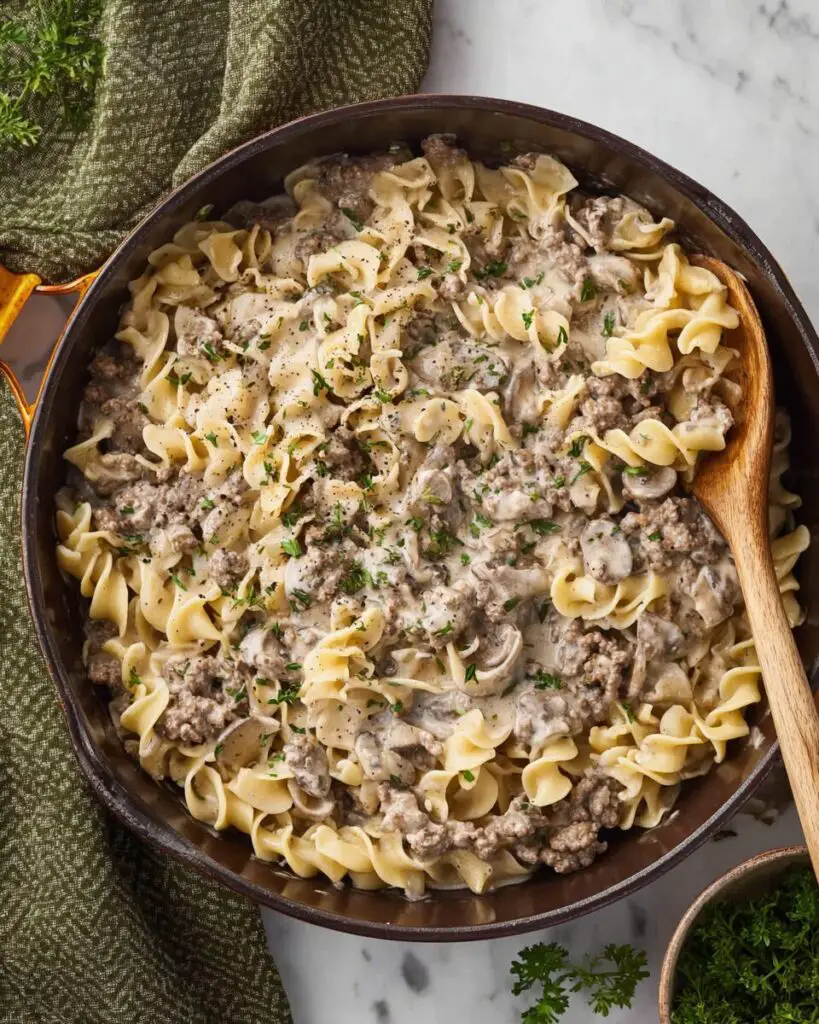 Ground Beef Stroganoff