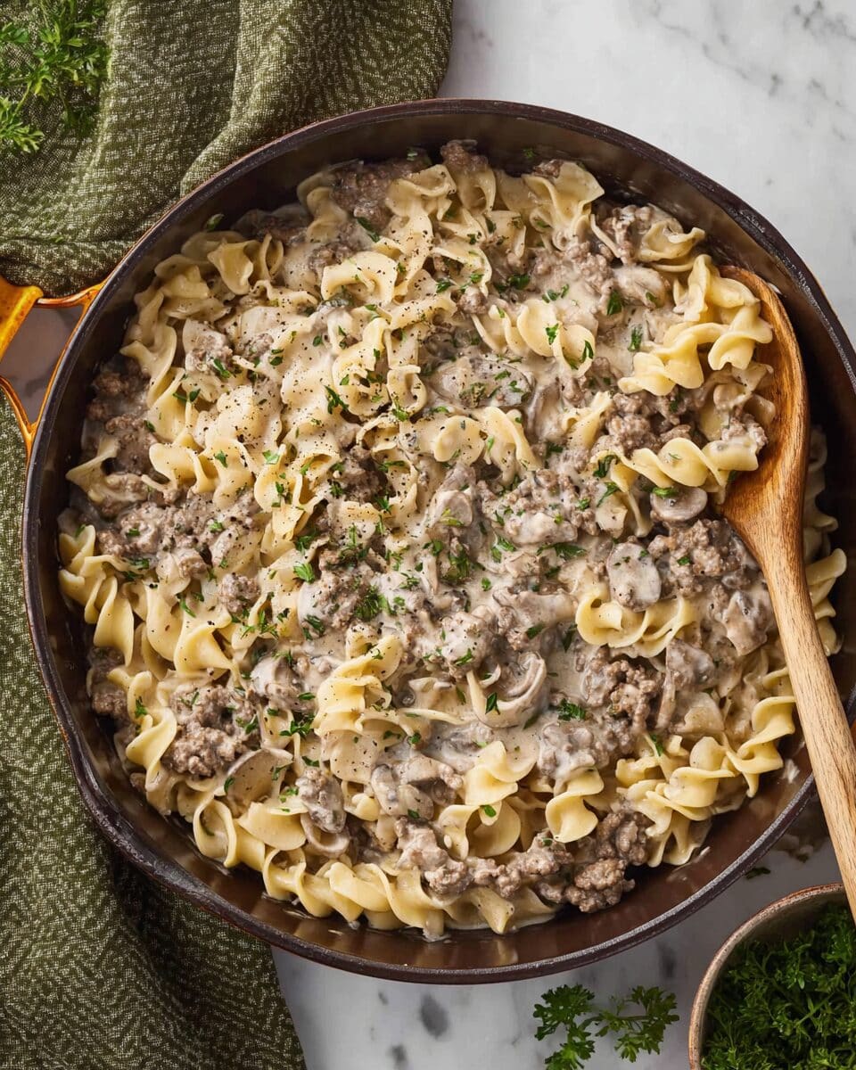 Ground Beef Stroganoff