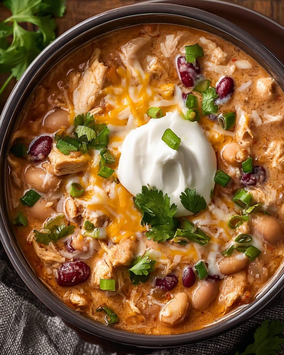 Crock Pot Cream Cheese Chicken Chili
