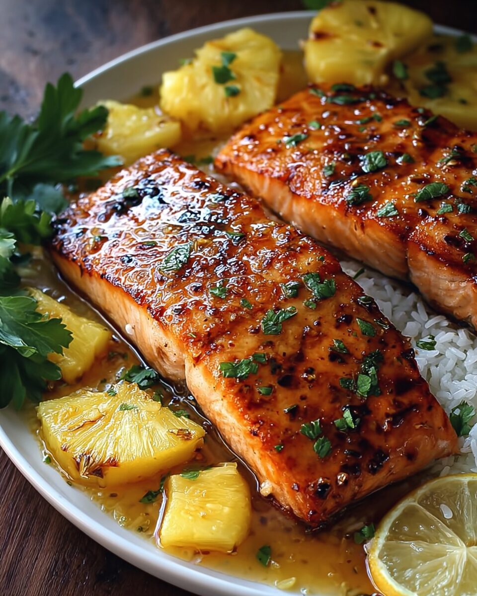 Honey Pineapple Salmon