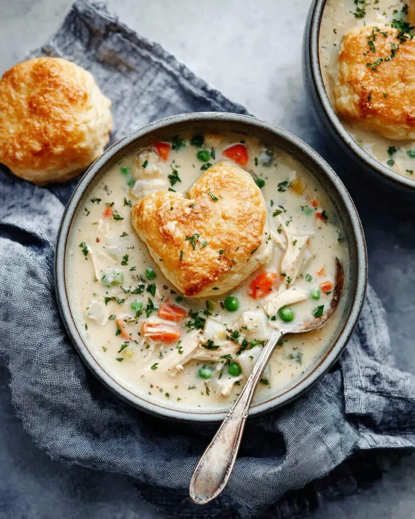 Slow Cooker Chicken Pot Pie Soup