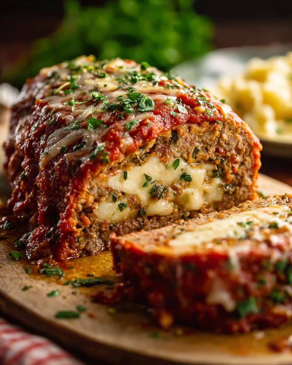 Stuffed Italian Meatloaf