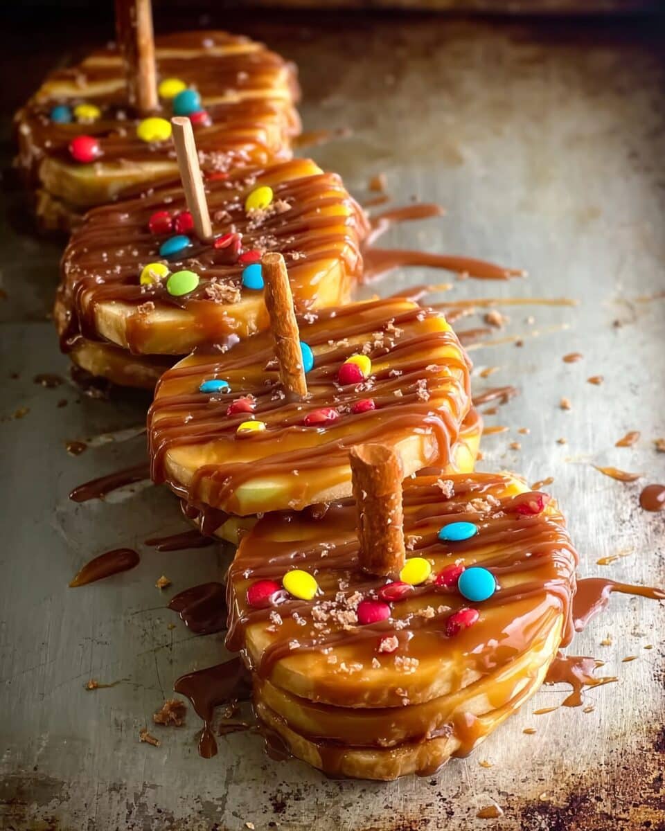 Gourmet Caramel Apple Slices