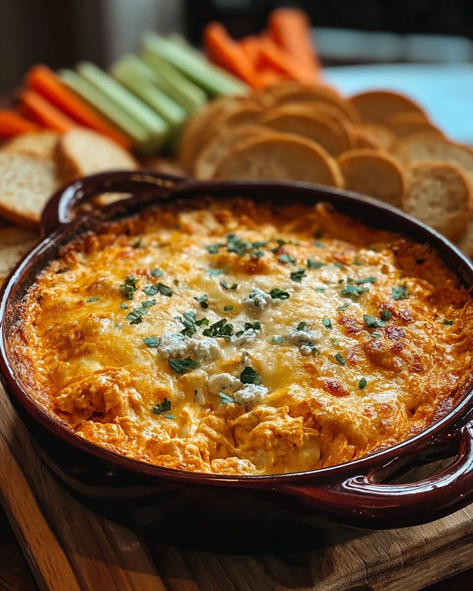 Buffalo Ranch Chicken Dip