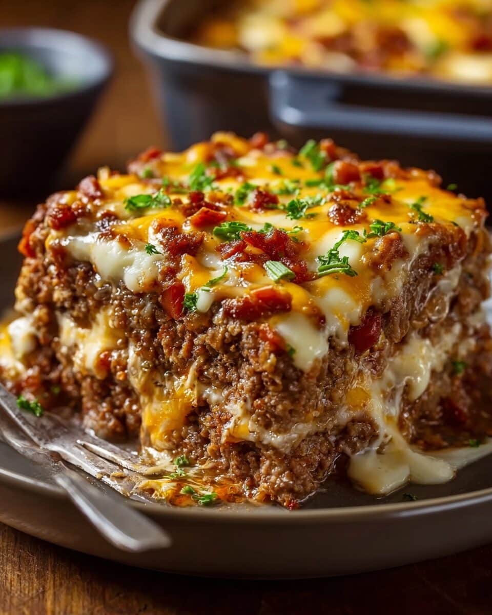 Cheesy Loaded Meatloaf Casserole