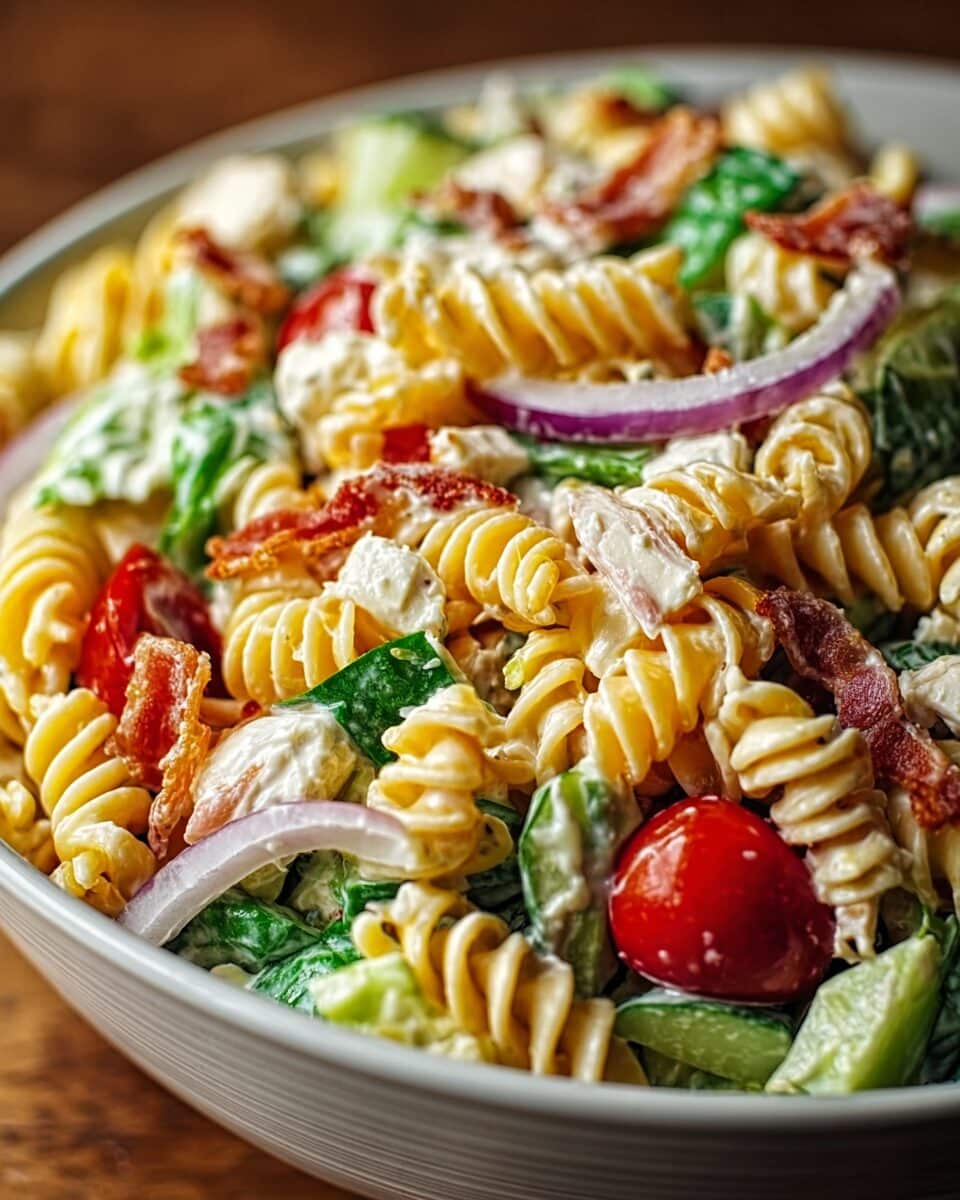 Olive Garden Inspired Pasta Salad