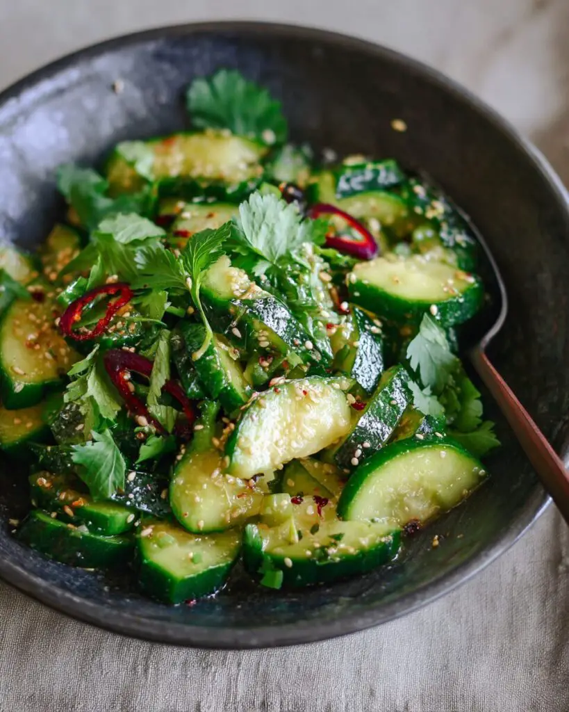 Smashed Asian Cucumber Salad