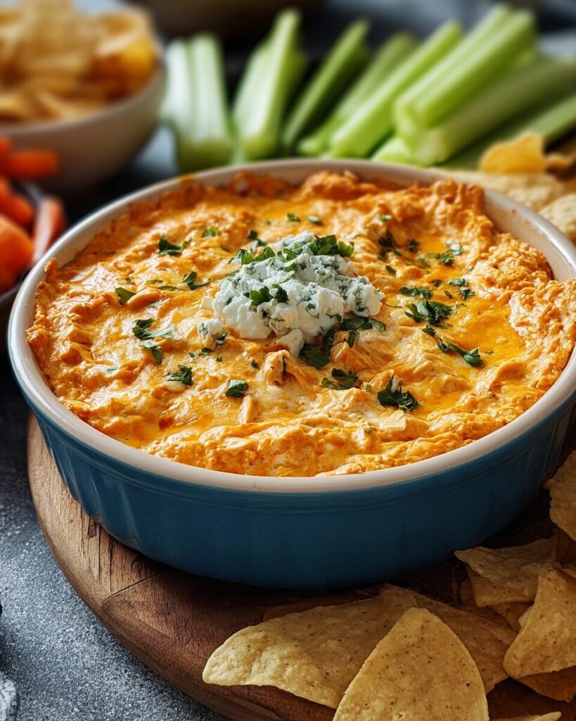 Baked Buffalo Chicken Dip