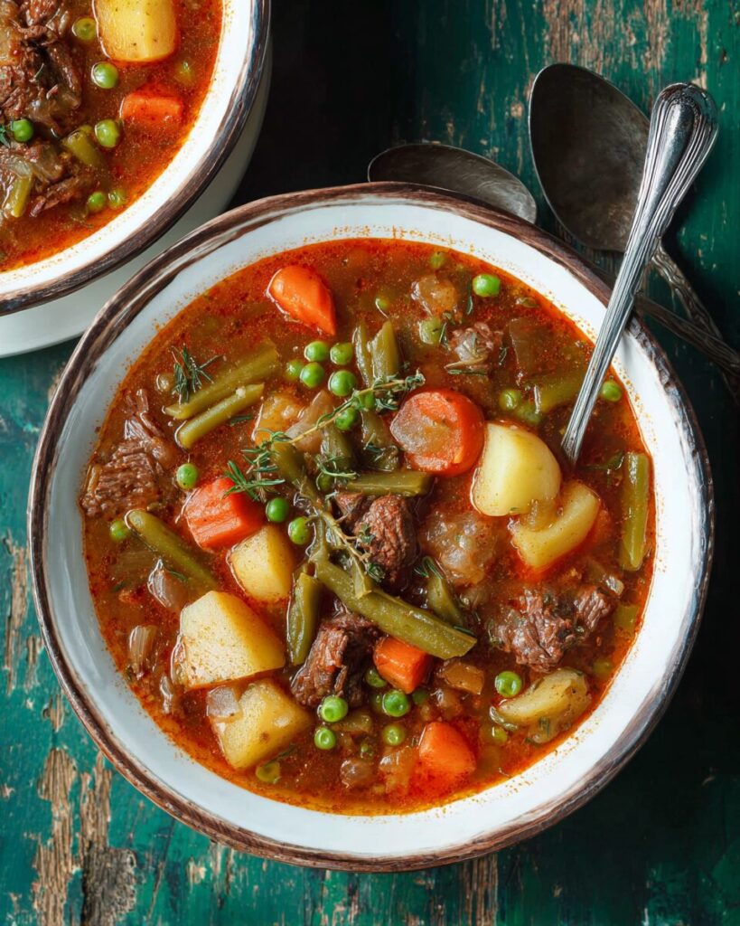 Old-Fashioned Vegetable Beef Soup