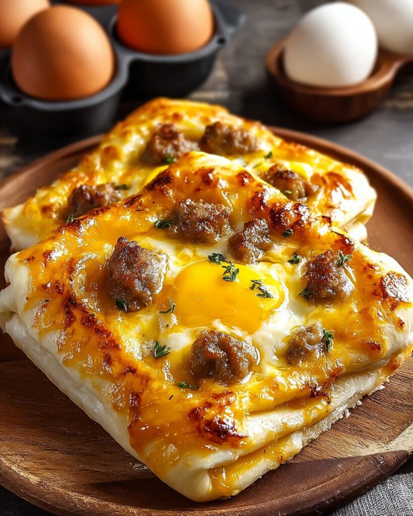 Sausage, Egg, and Cheese Breakfast Roll-Ups