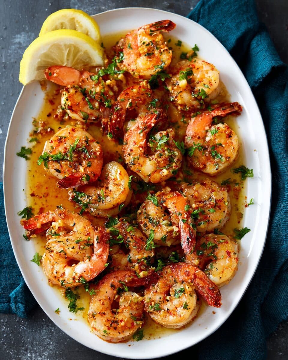 Garlic Shrimp with a Zesty Lemon Twist