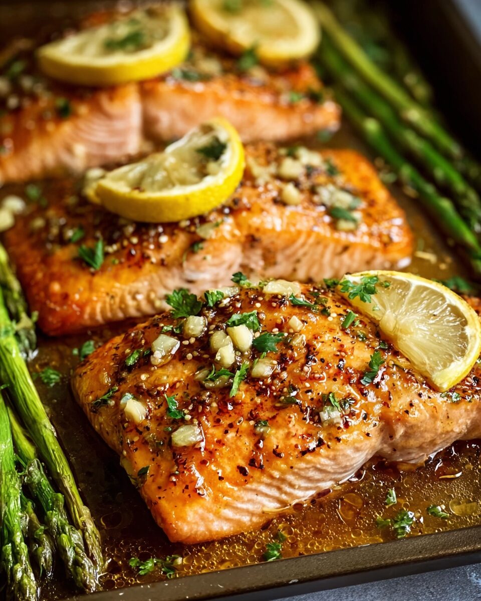 Honey Garlic Butter Baked Salmon