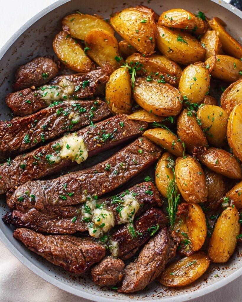 Garlic Butter Steak and Potatoes