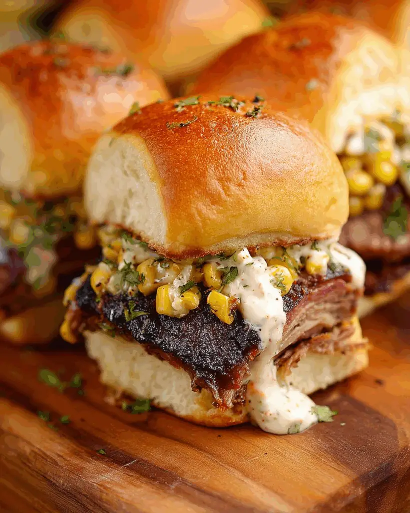 Elote Brisket Sliders