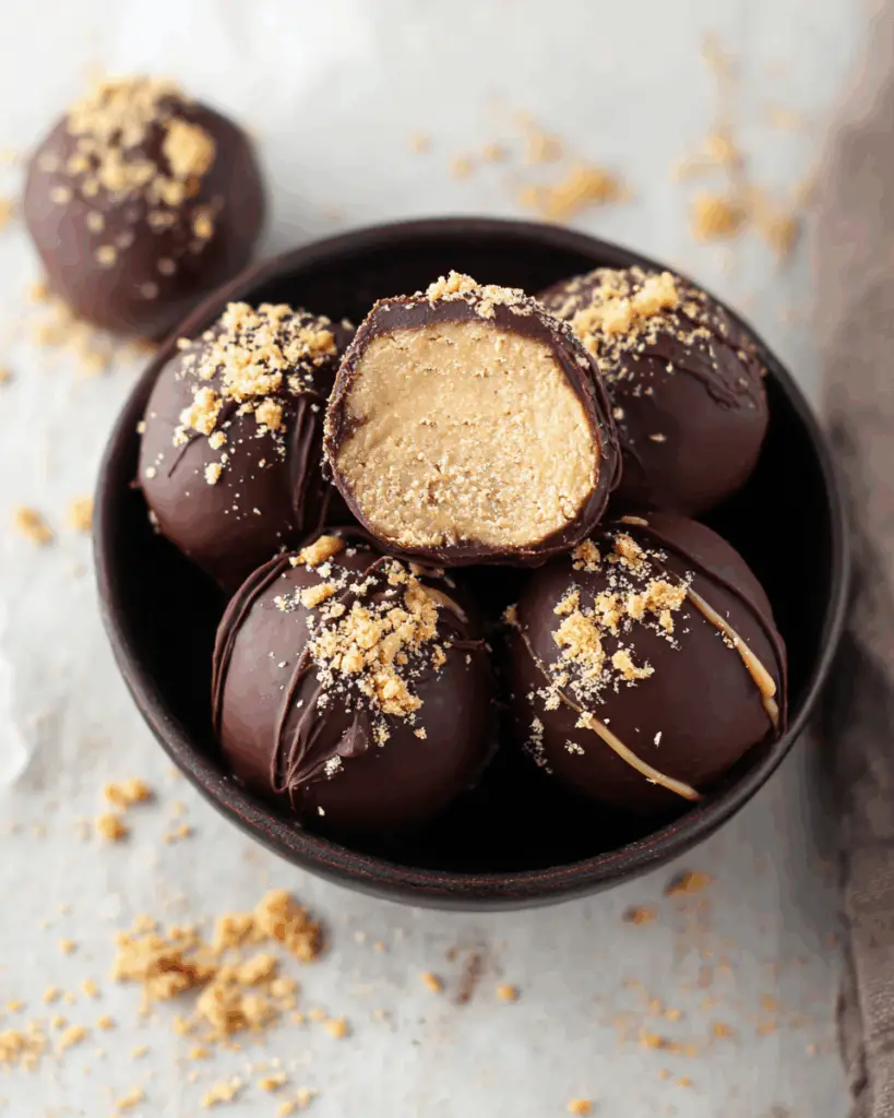 Chocolate Peanut Butter Cheesecake Balls