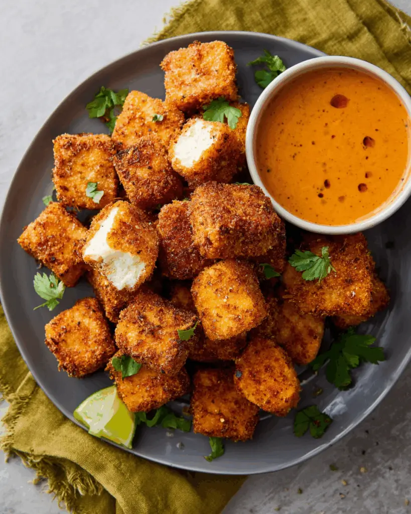 Crispy Air Fryer Tofu Nuggets