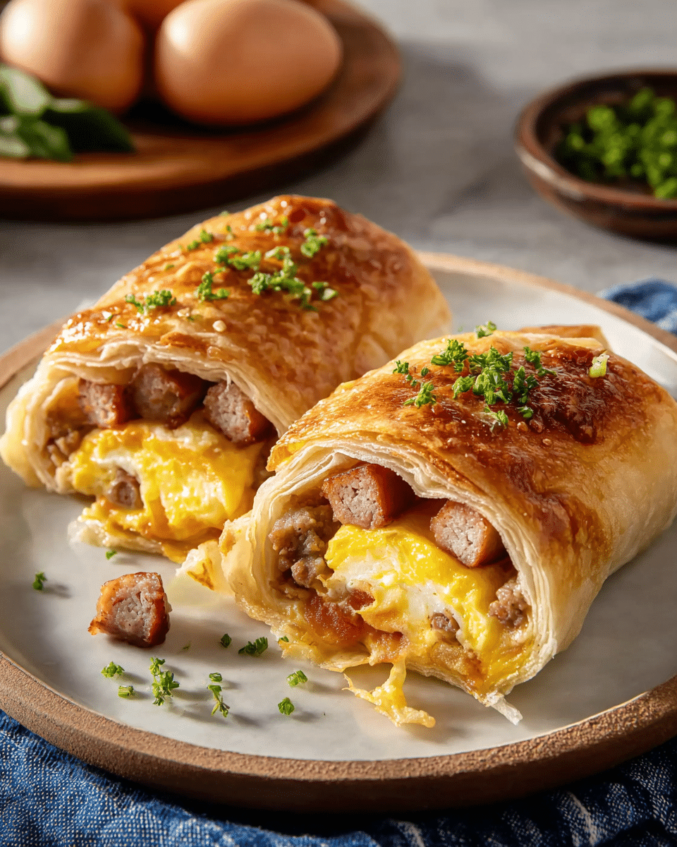 Sausage & Egg Breakfast Roll-Ups