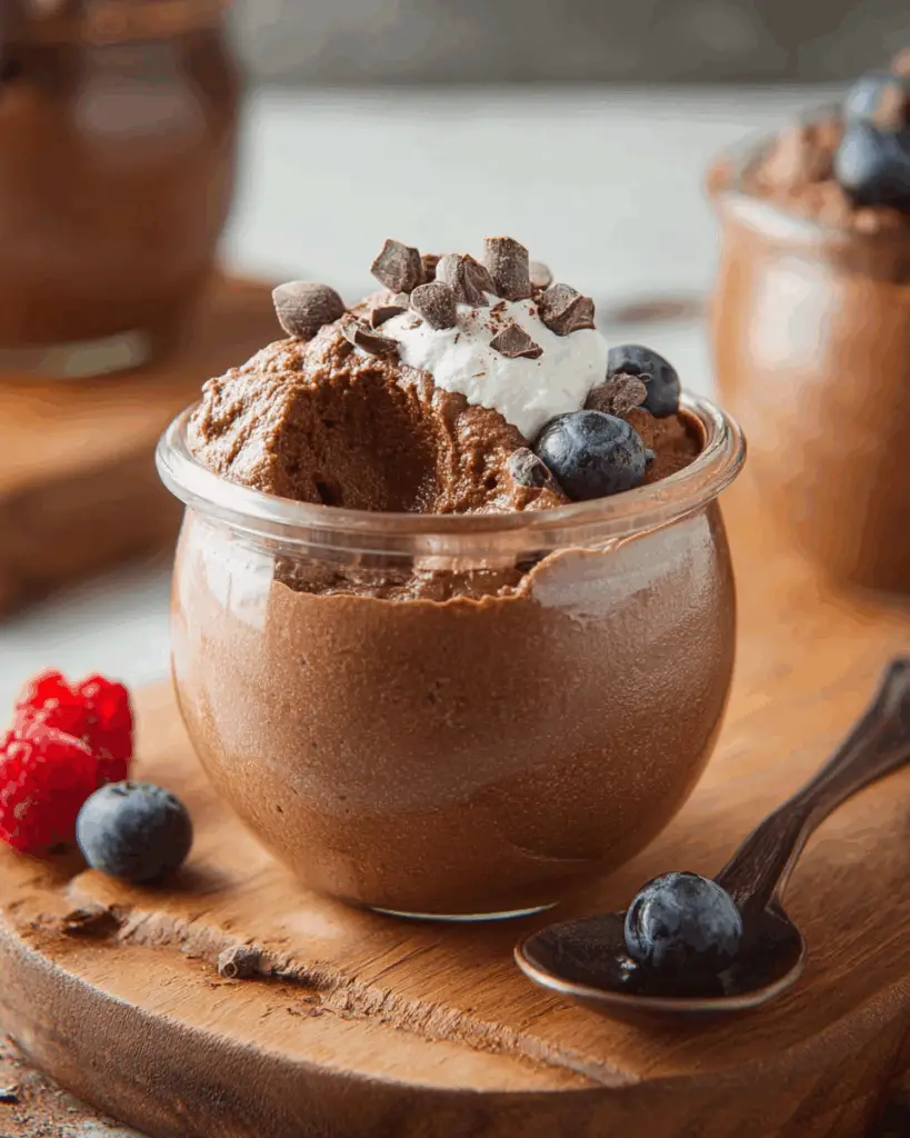 Cottage Cheese Chocolate Mousse (High-Protein & Easy!)
