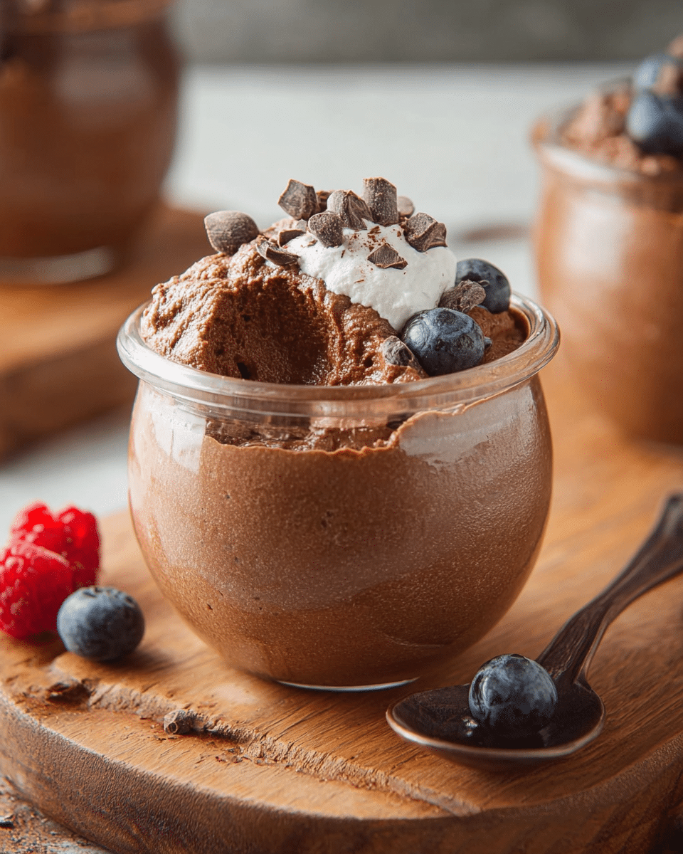 Cottage Cheese Chocolate Mousse (High-Protein & Easy!)