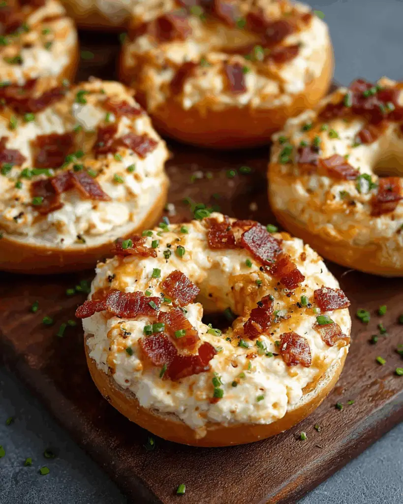 Zesty Bacon Cream Cheese Bagels
