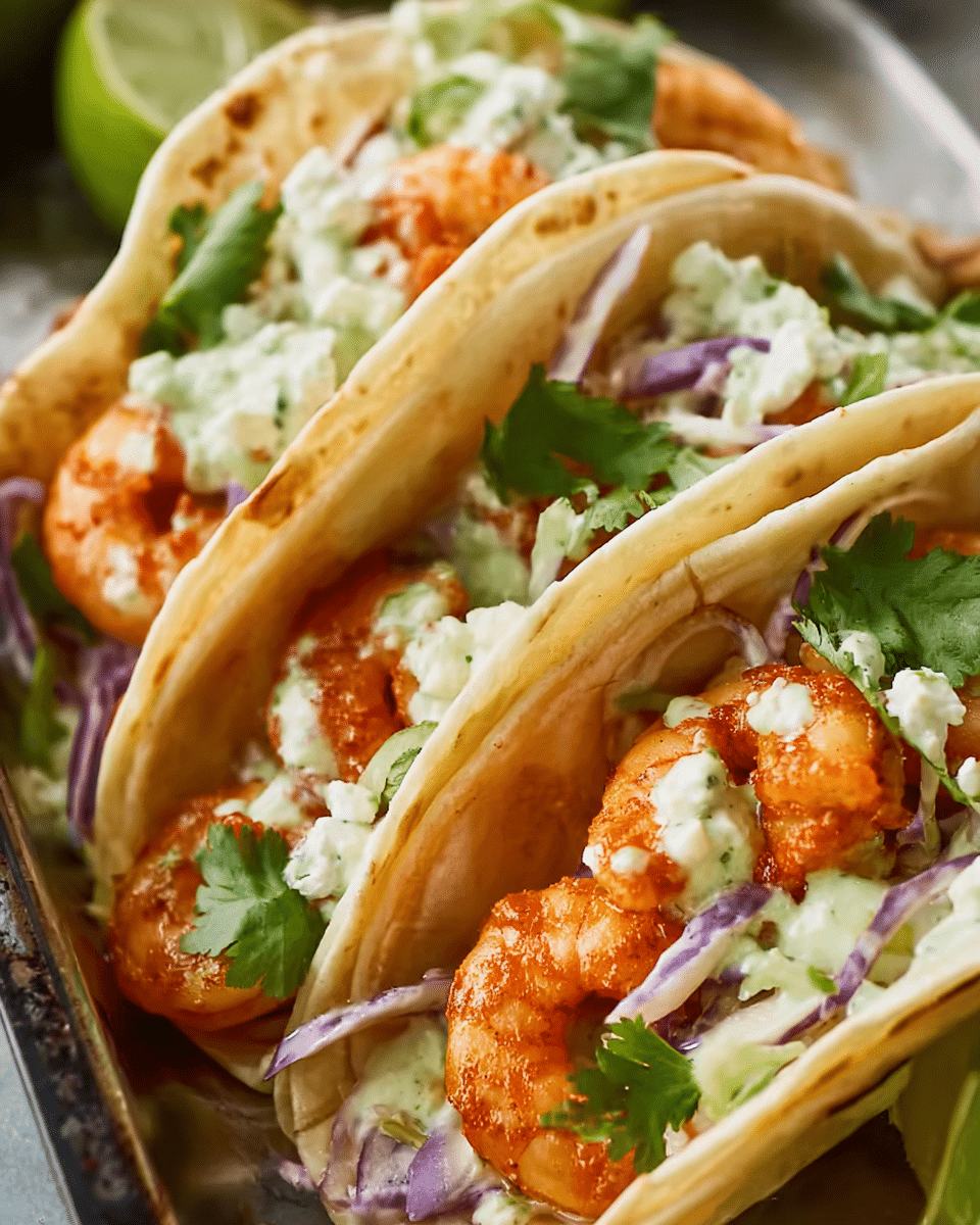 Cilantro Lime Shrimp Tacos