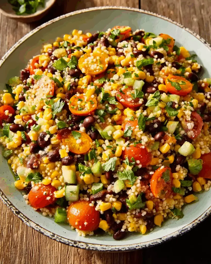 Cowboy Caviar Couscous Salad