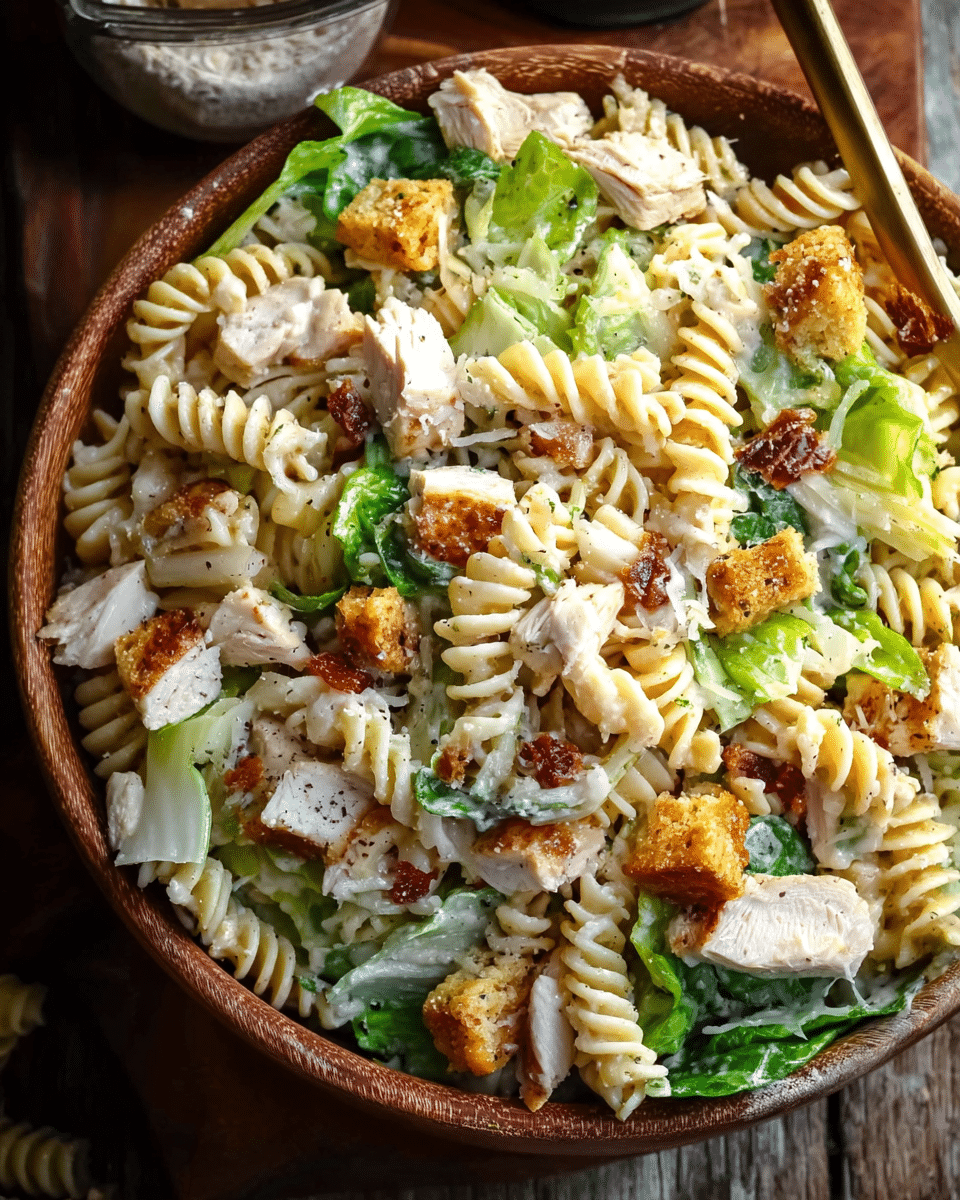 Chicken Caesar Pasta Salad