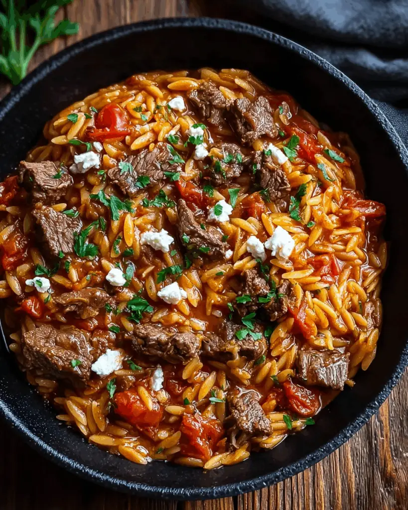 Beef Giouvetsi (Greek Beef Orzo Pasta)