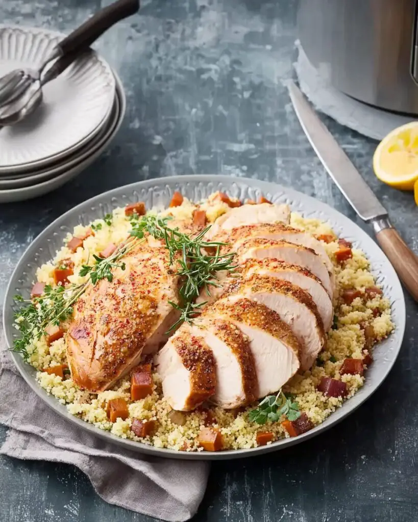 Slow Cooker Spiced Turkey Breast with Couscous
