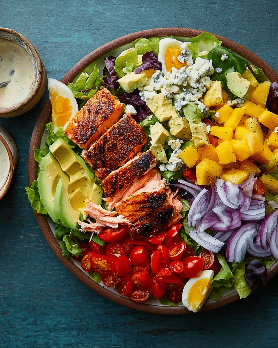 Caribbean Salmon Cobb Salad
