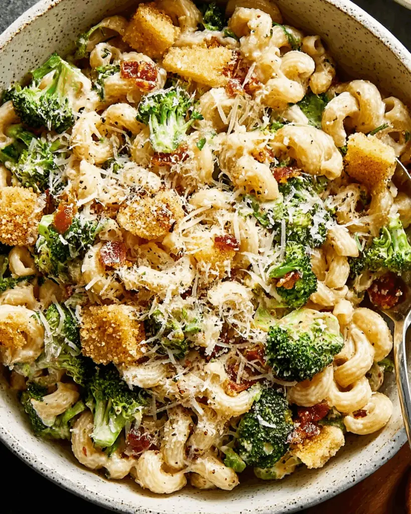 Broccoli Caesar Pasta Salad