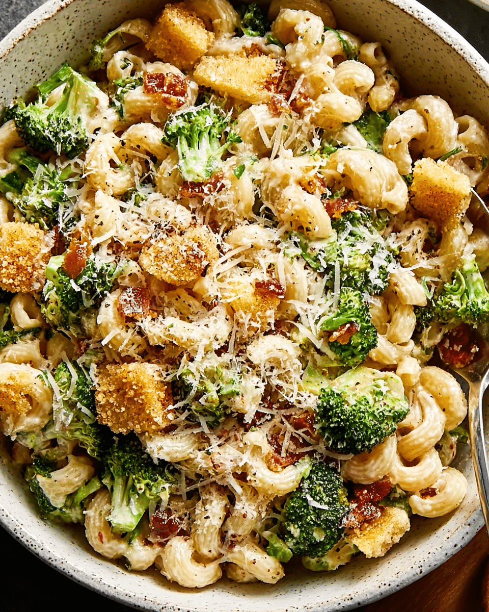 Broccoli Caesar Pasta Salad
