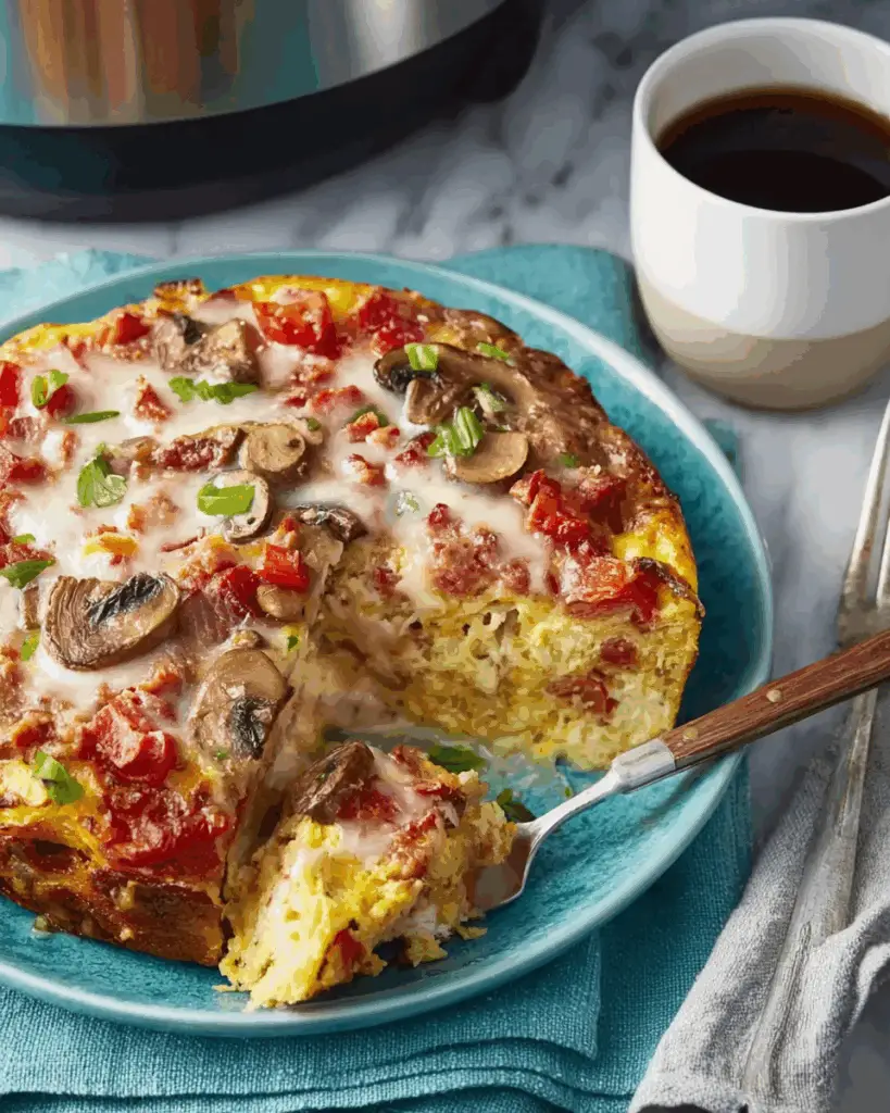 Slow Cooker Overnight Breakfast Casserole