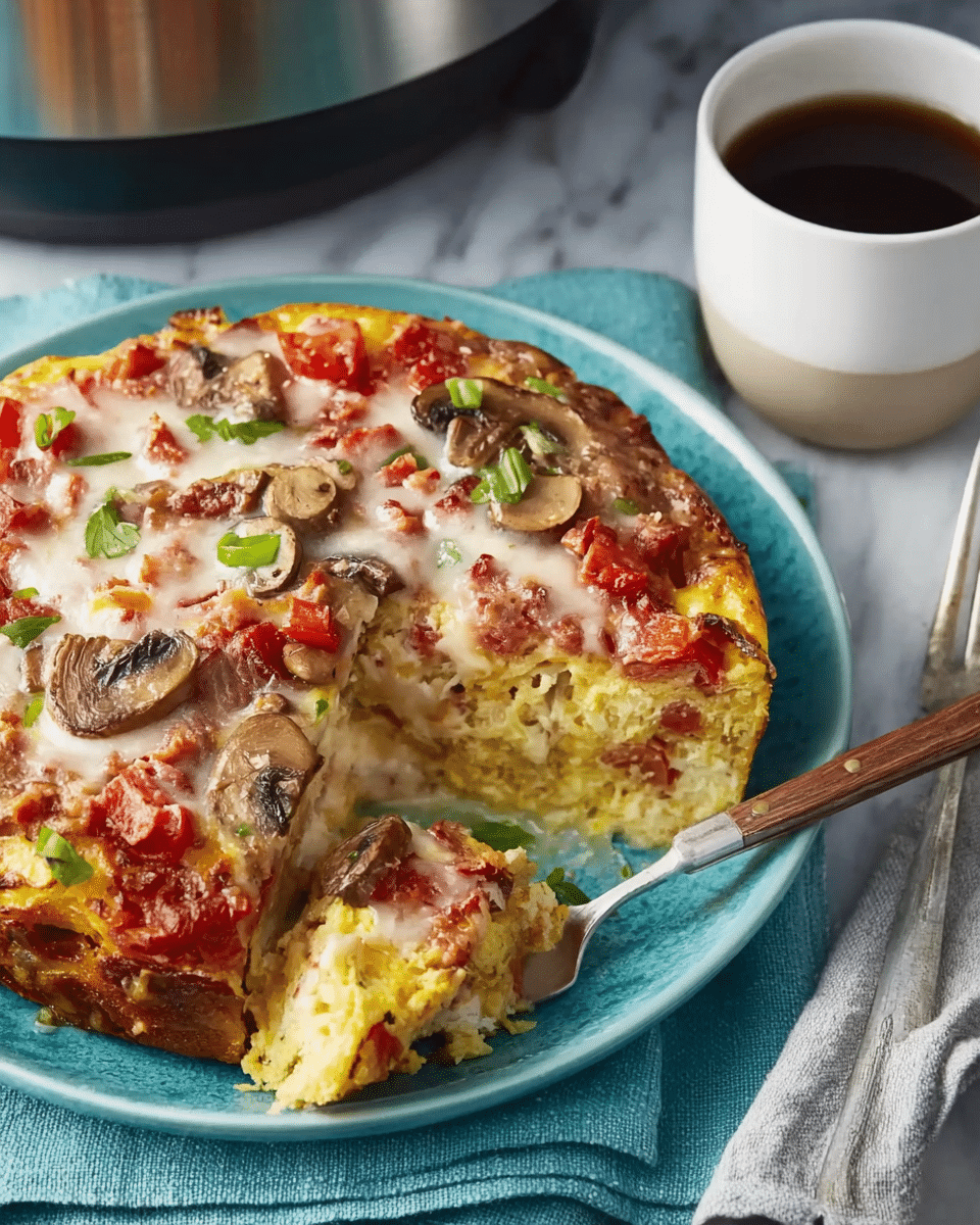 Slow Cooker Overnight Breakfast Casserole