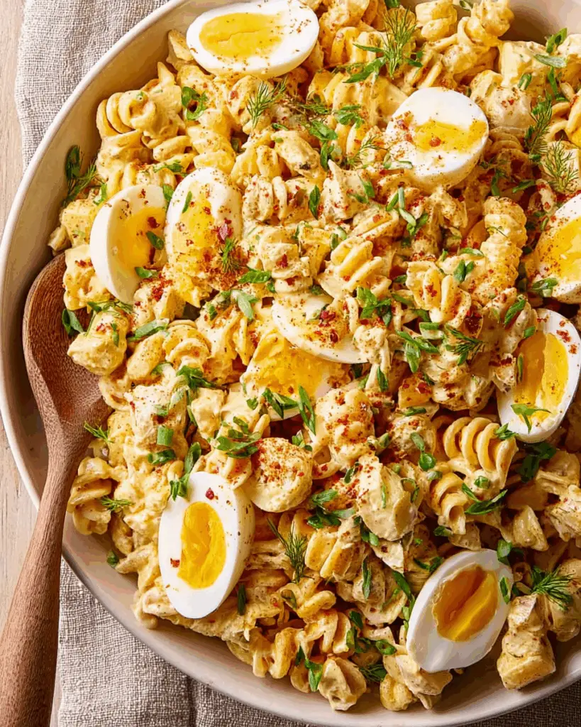 Deviled Egg Pasta Salad