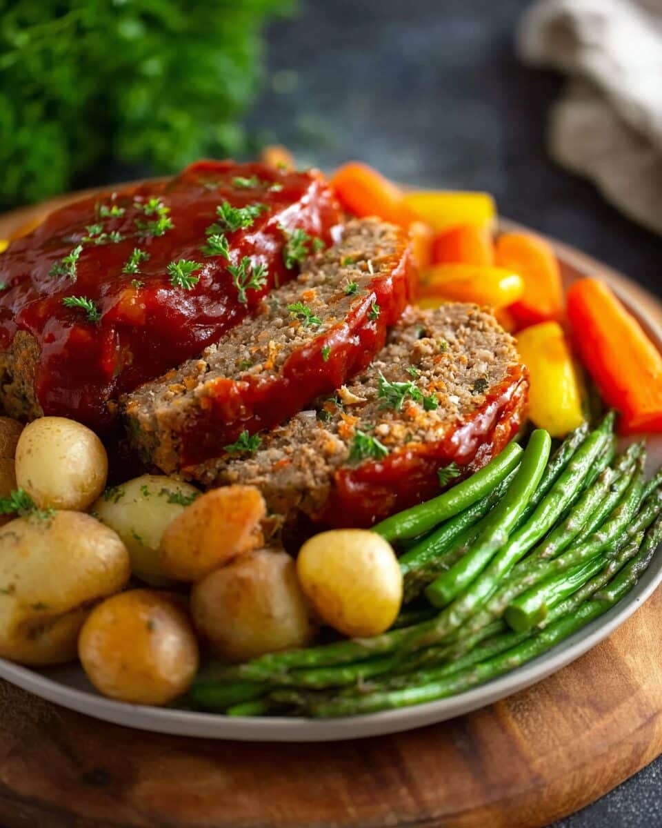 Crockpot Meatloaf with Vegetables